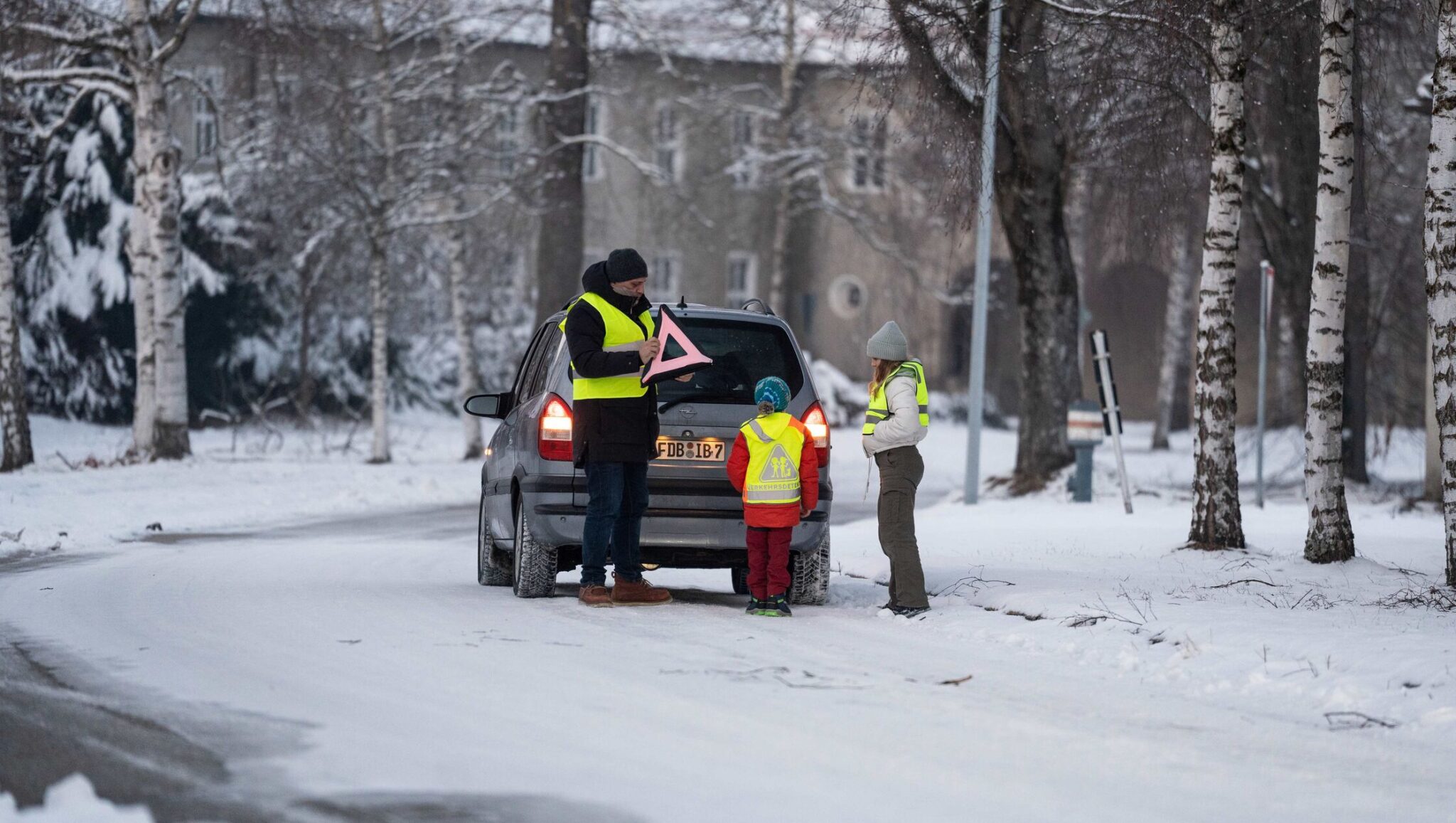 Veiligheidshesje Hi-Vis voor kinderen met klittenband bedrukken